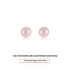 S999 Sterling Silver Freshwater Pearl Stud Earrings with Anti-Clogging Needle for Women.