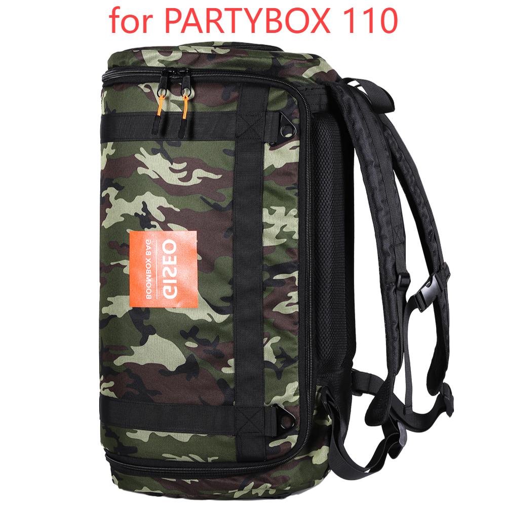 Speaker Bag Travel Case Shockproof Portable Carry Tote Bag Backpack Adjustable Strap for Jbl PartyBox Stage 320/Club 120/110
