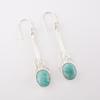 Amazonite Gemstone 925 Sterling Silver Jewelry Handmade Earrings 1.76" For Women EE-171-30
