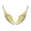1Pair Car Auto Motorcycle Body Sticker 3D Angel Wings Badge Style Zinc Alloy Decals Silver/Gold Exterior Accessories
