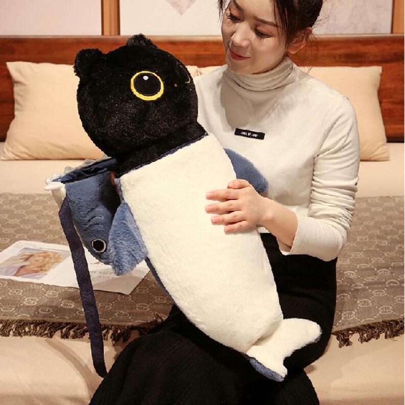 Hot-selling Cat Long Throw Pillow Plush Toy Queen Bed Leg Pillow Doll Girl Gift Gift