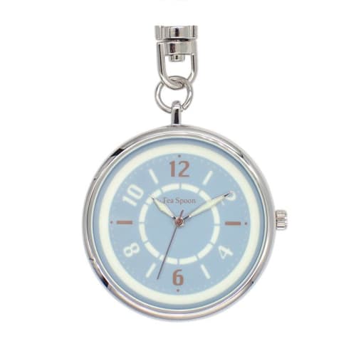 Tea Spoon Luminous Keychain Watch N04121A-0 BL Women's Pocket Watch