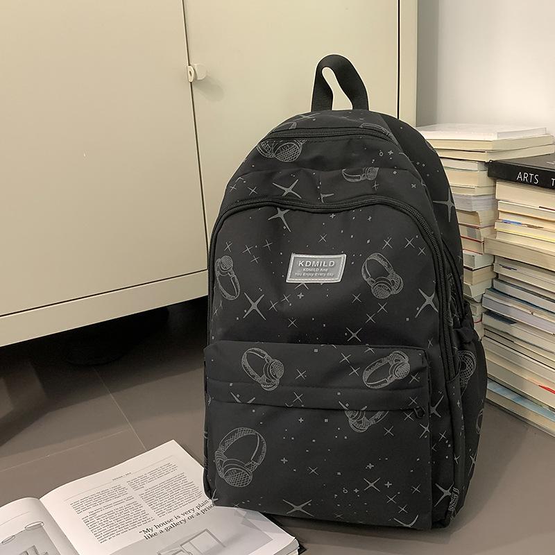 Schoolbag Japanese school bag for girls Junior high school students Cute star backpack Large capacity casual male college student travel backpack tide