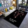 Aries Zodiac Constellation Carpet Suitable As a Non-slip Mat for the Living Room or Bedroom Sofa
