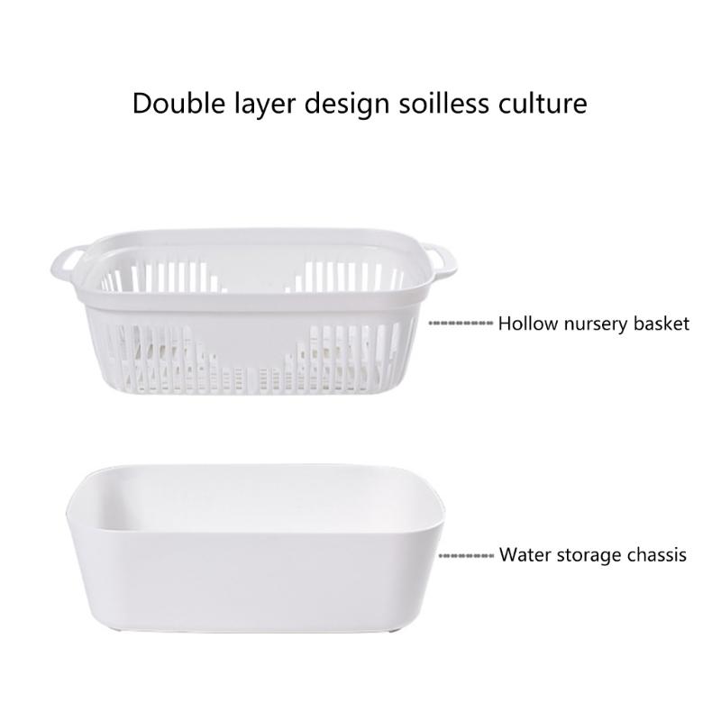 Plastic Bean Sprout Nursery Easy Observation Sprouting Basket for Kitchen or Balcony Gardens Germination Supplies
