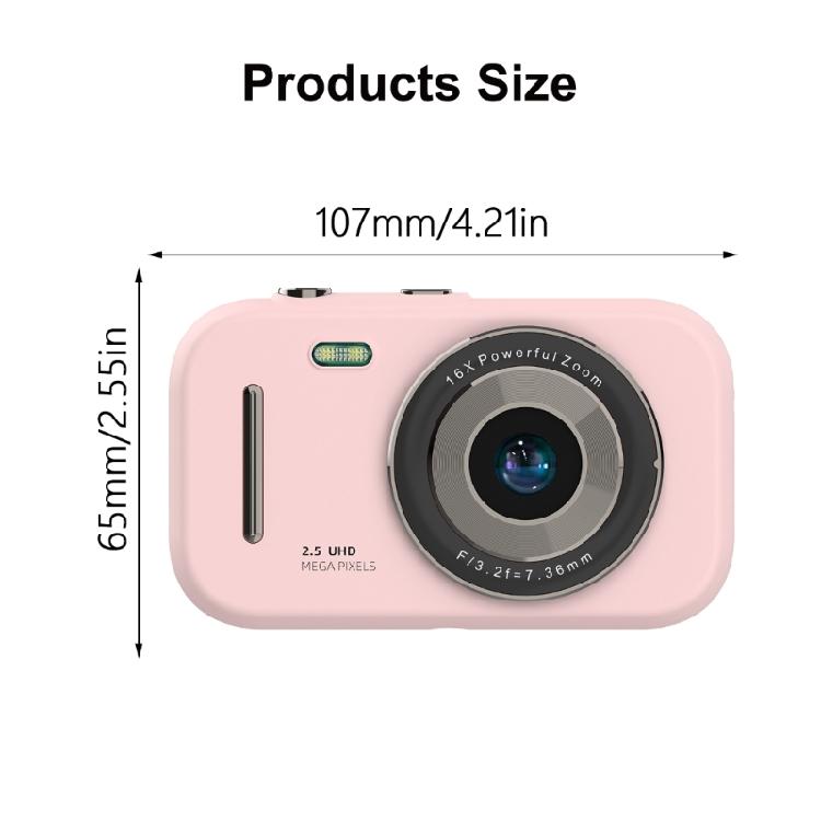 H17 Digital Camera 4800x6400 2.4In Screen Tailored for Amateur Photographers Kids Birthday Present