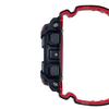 Casio Black and International Model G-Shock GA-110HR-1A, Waterproof, Red,