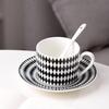 Audrey Hepburn Stil Keramik Kaffeetasse und Untertassenset