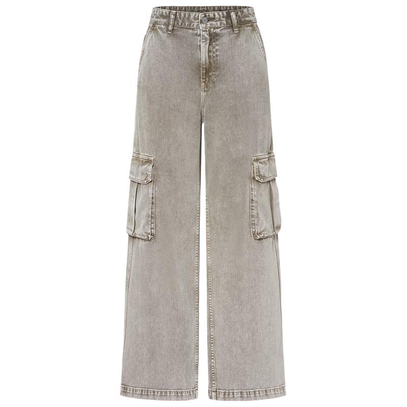 MO&Co. Women s Asut-Dyed Low-Rise Workwear Denim Jeans S 26