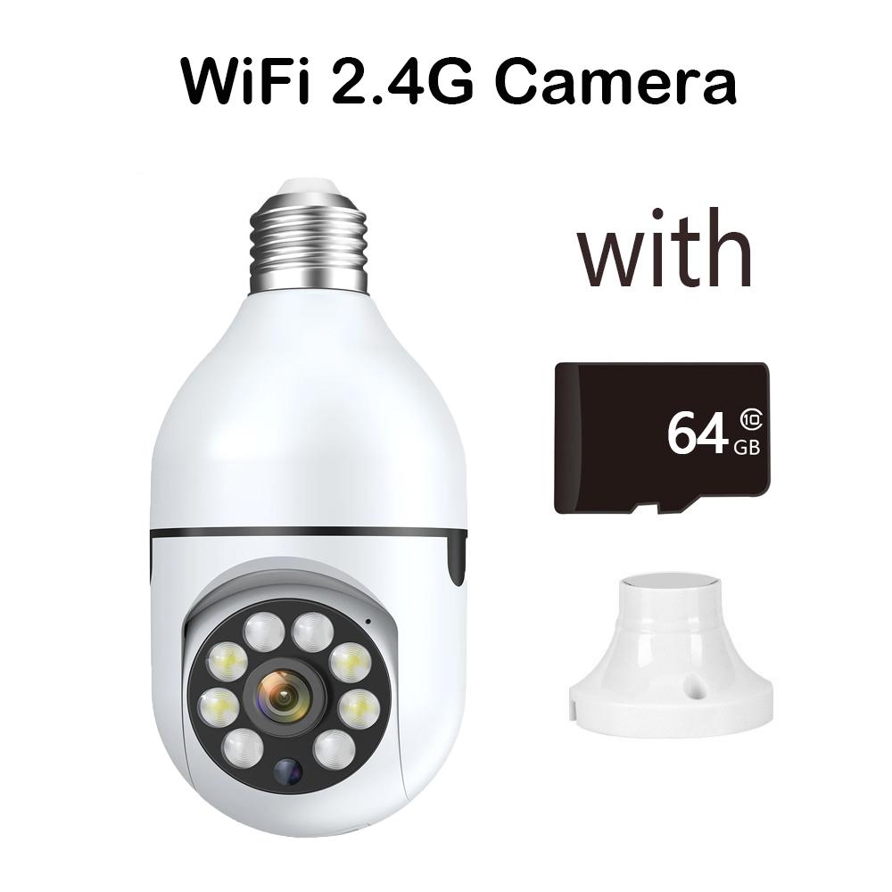 Kamera monitorująca Wifi E27 Bulb Smart Home 3MP 4X Zoom cyfrowy AI Human Detect Indoor Full Color Night Vision Security Cameras