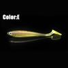 5Pcs/lot High Quality Artificial  T Tail Silicone Swimbait Soft Bait Worm Fishing Lures