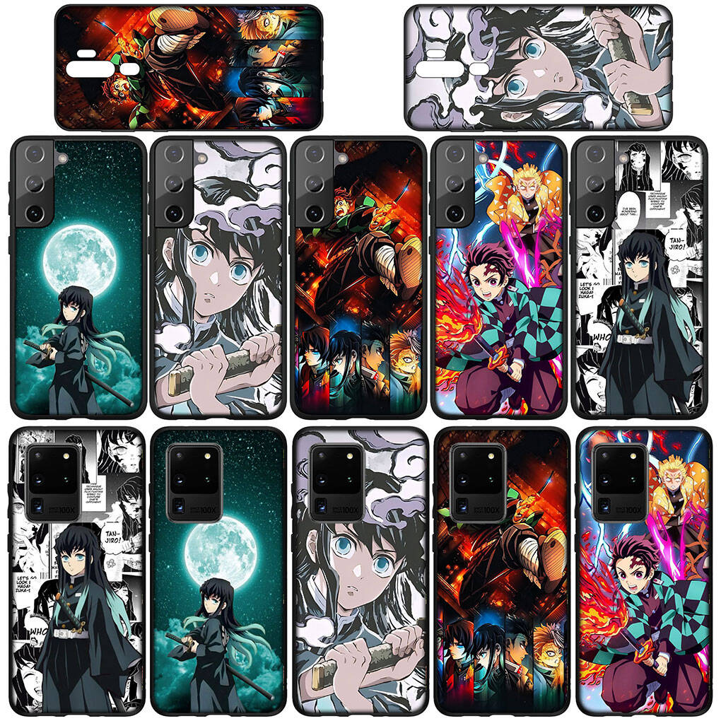 Pro Samsung Galaxy S25 S24 S23 S22 Ultra FE Plus A17 A37 A57 A56 A55 A06 A16 A15 A36 A26 A35 A05 A25 A54 A34 Pouzdro Muichiro Tokito Demon Slayer Tanjiro