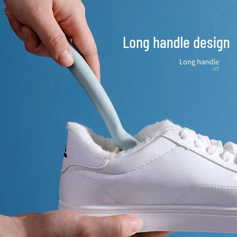 Soft-Bristle Long-Handle Shoe & Laundry Scrub Brush - Gentle Cleaning for Shoes and Clothes