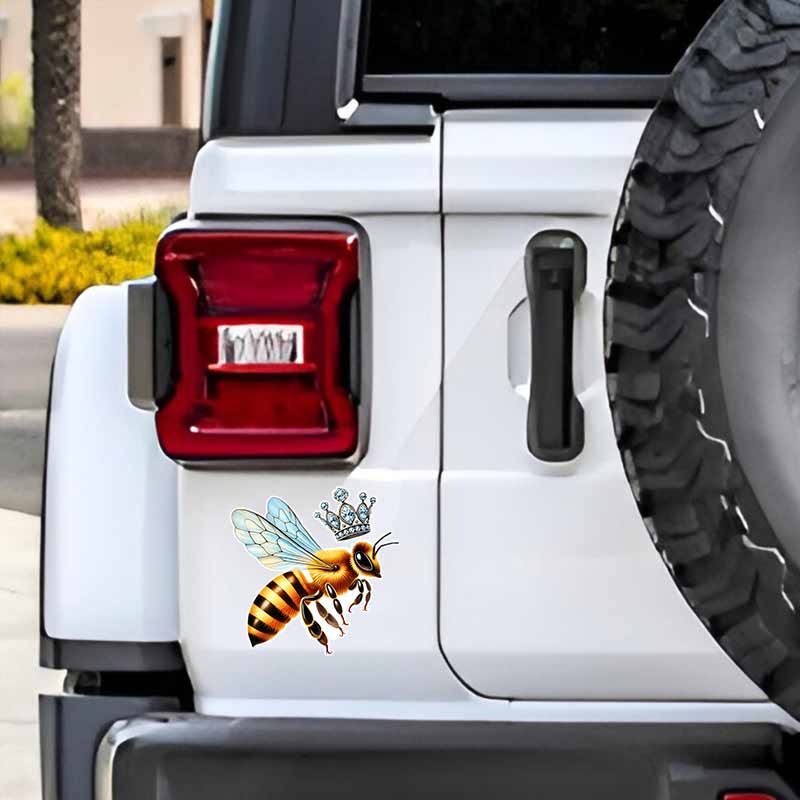 Queen Bee Car Stickers Waterproof Vinyl Decals Auto Body Window Bumper Decor Motorcycle Helmet Stickers TM290