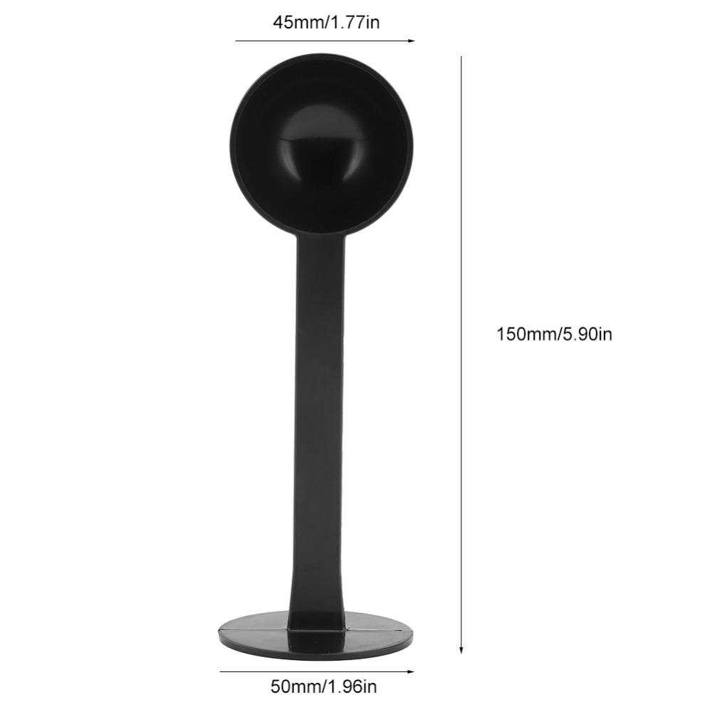Integrated Tamper Coffee Bean Spoon Black Color Tamper Scoop Spoon For Coffee Grinding