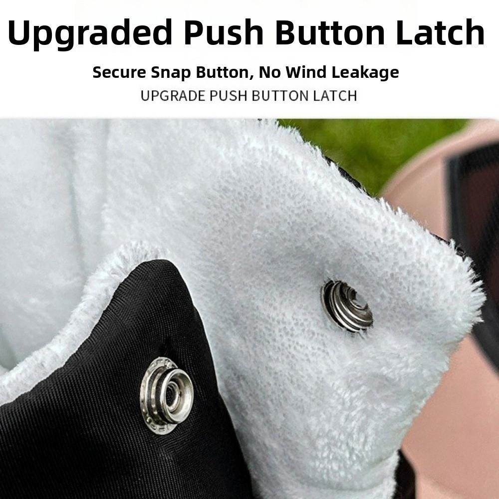 1 Pair Windproof Handrail Gloves Thickened Stroller Mitten Winter Stroller Gloves  Baby Stroller