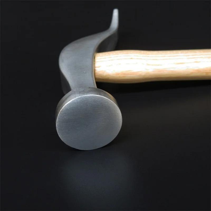 Leather Upper Handmade Hammer With Wooden Handle For Tapping Over Hand Stitches Lacing Remmending Shoe Lightweight Making Tool