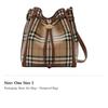 Burberry Cotton Bucket Bag, Shoulder Bag, Crossbody Bag Small Women's Archive Beige 81289561