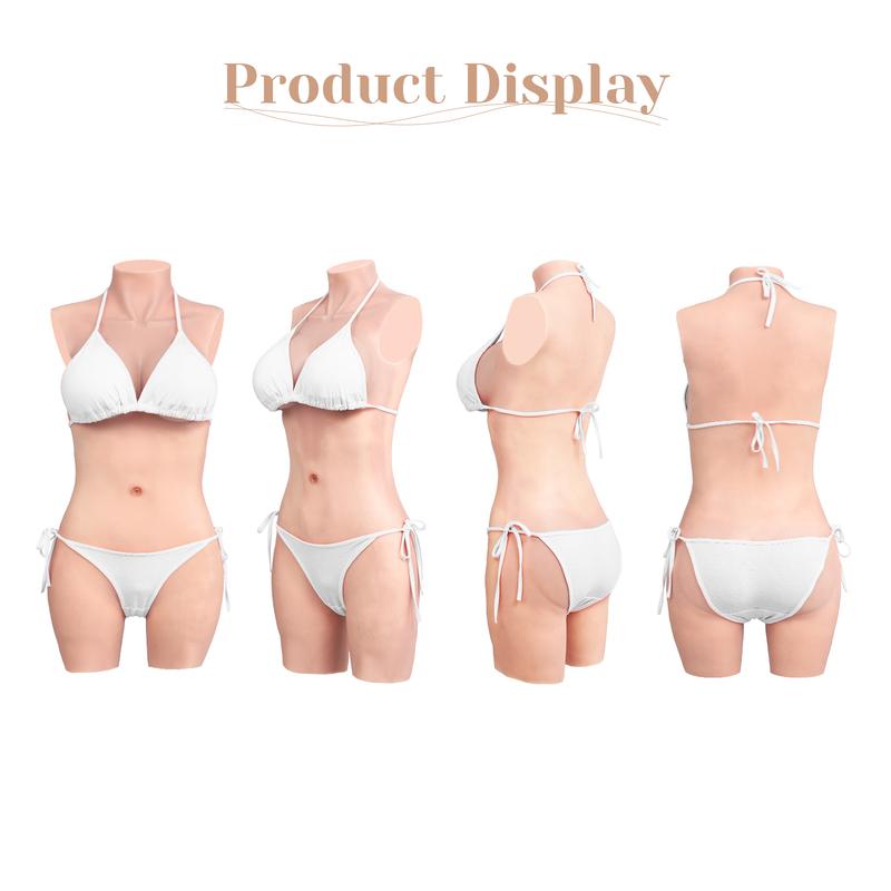 KUMIHO Falešné prsní formy Silikonové body Realistická prsa Falešná vagina Crossdresser Transvestité Kostýmy Shemale Hrudník