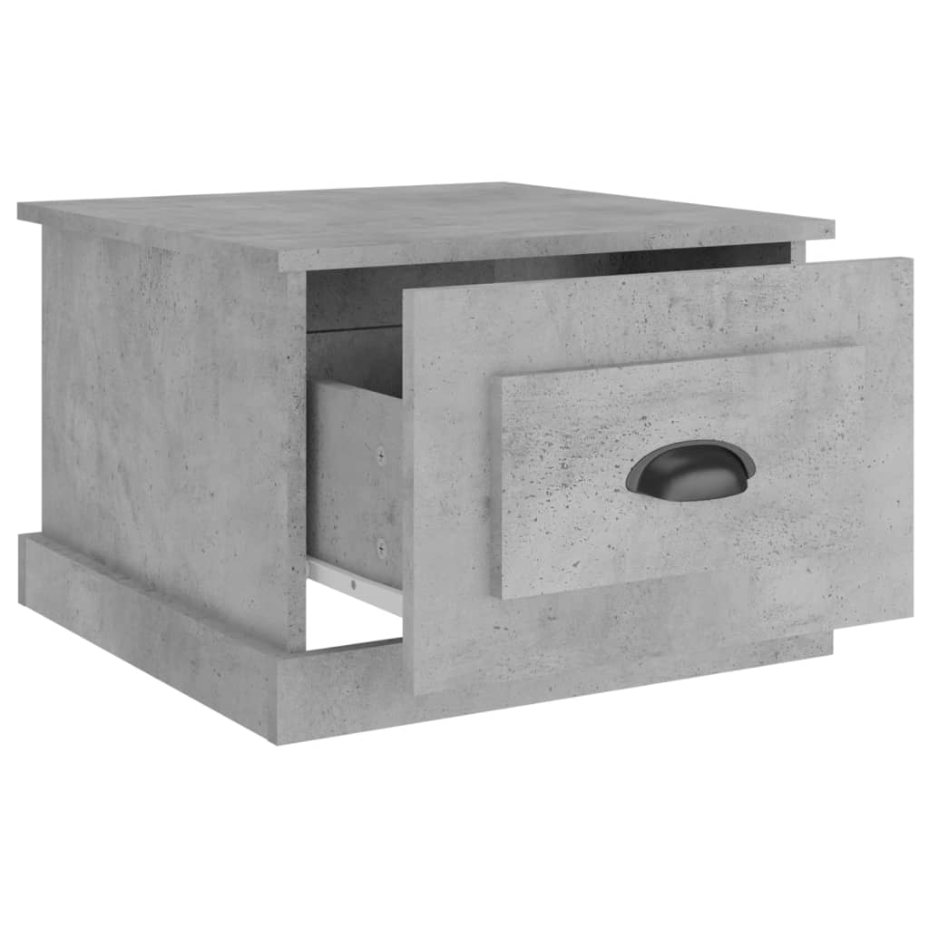 Coffee Table Concrete Gray 50 x 50 x 35 cm Particleboard