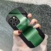 Mesh Metallic Black For IPhone 16 Pro Max 11 12 Mini 13 14 P Lus 15 Plus 7 8 Se 2020 X Xs Elliptical Tempered Glass Phone Case