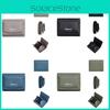 Pu Womens Wallet Short Card Holder With Solid Color Letter Pattern And Three Fold Design