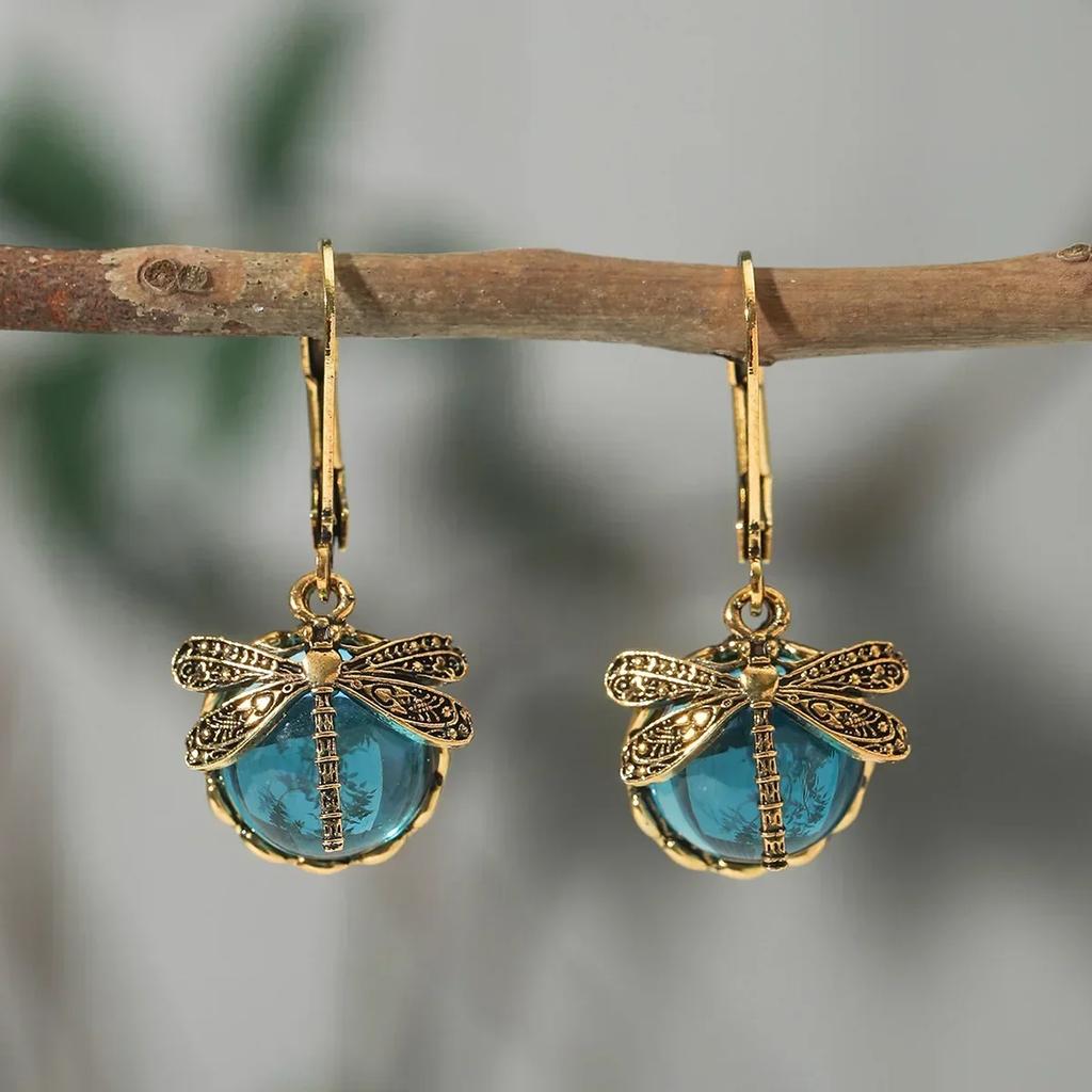 Vintage Bohemia Turquoise Cowboy Hat Boots Horse Earrings for Women Trendy Exaggerate Earring Party Wedding Jewelry Gift