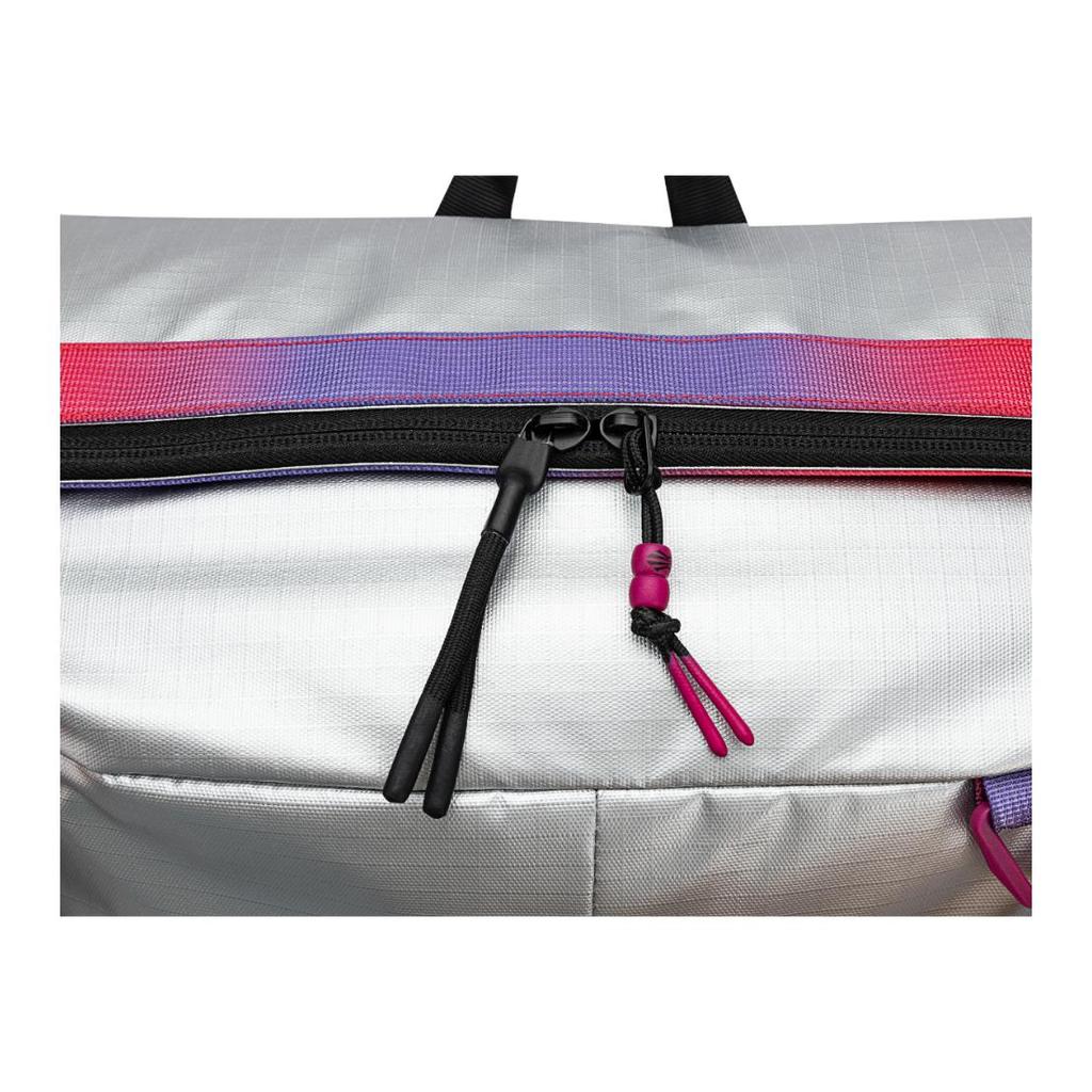 Anta Kyrie Series "Yao Yue" Basketball Fashion Trend Versatile PU Rainbow Backpack Unisex Backpack Black Silver 192531166D-2