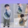 Entzückende Dinosaurier Kinder Umhängetasche Niedliche Canvas Brusttasche Für Jungen Atmungsaktives Nylonfutter
