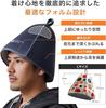 Sauna Preparation Set Gift Set Fruit Dark Dark [co-que] 4-piece (JP, Alphabet, L, Hat Navy/mat Gray/mask Gray)