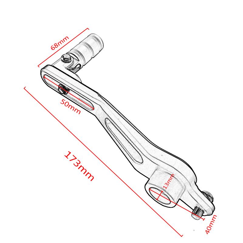 For Ducati Multistrada 1200 Enduro Motorcycle Aluminum Adjustable Folding Gear Shifter Shift Pedal Lever 2011-2018 2016 2017
