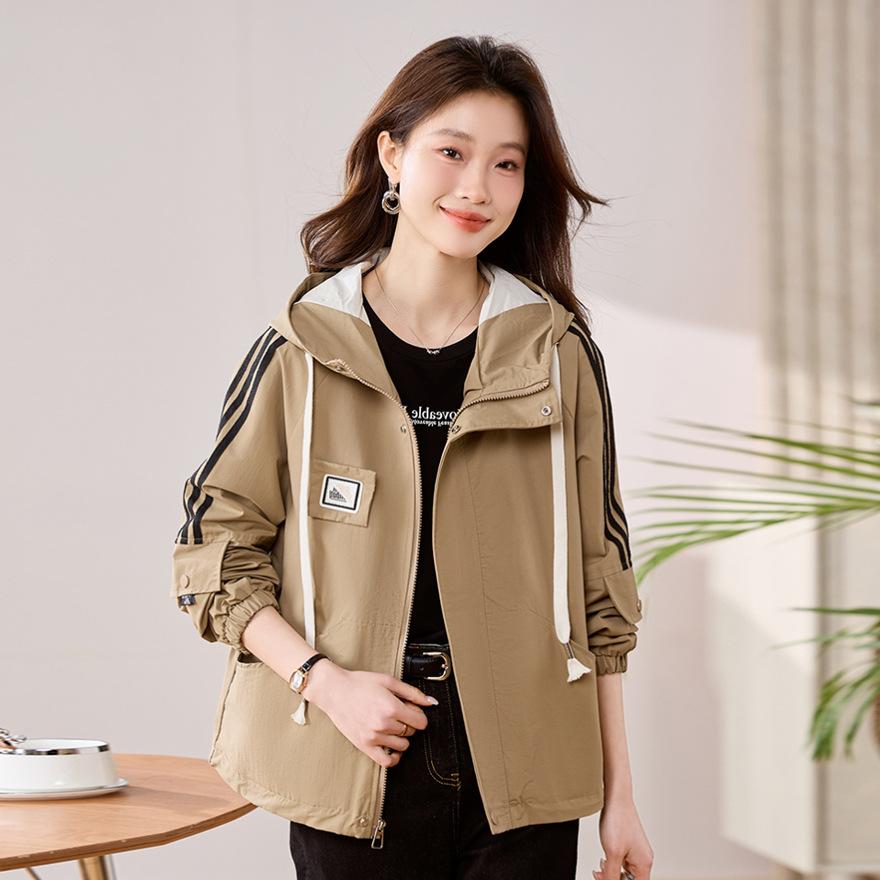 Women's short jacket spring and autumn new loose casual age reduction popular explosion super fire fashion jacket