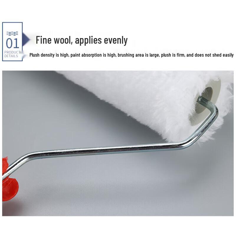 Deli Wooden Handle Paint Roller Brush