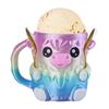 Highland Cow Ice Cream Pint Holder with 2 Spoons Penguin Ice Cream Holder Reusable Popsicle Containers Beer Can Holder for Kitchen Cafe Restaurant