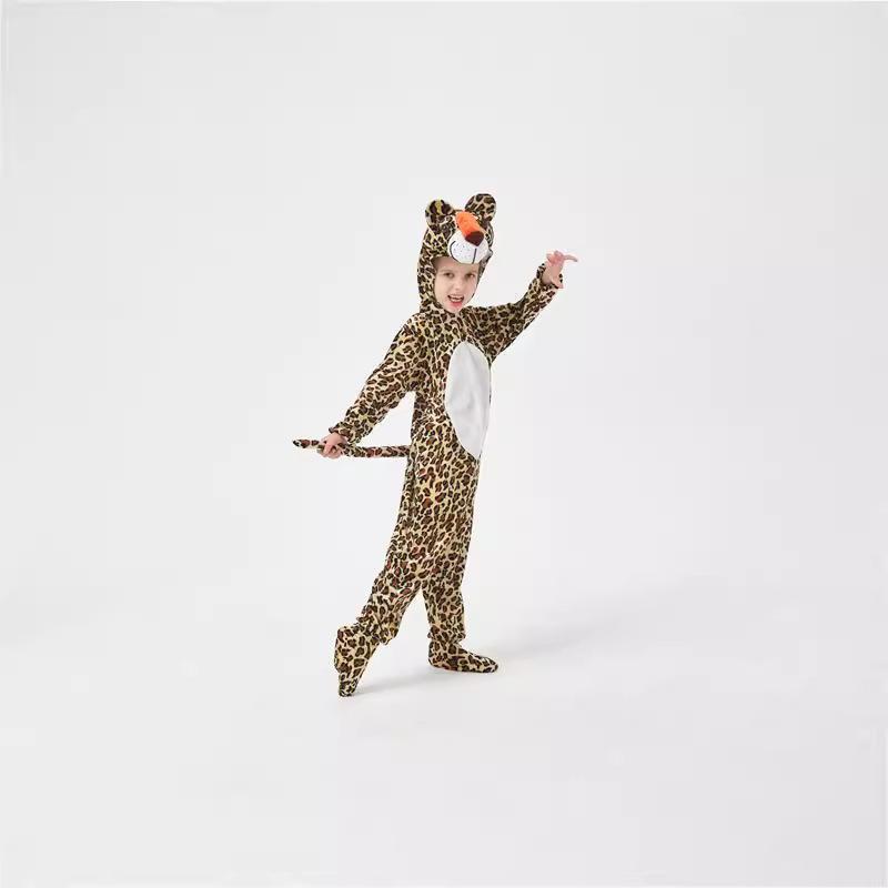Halloween Children's Animal Show Costume Leopard Leopard Spotted Leopard Print Onesie Performance Costume