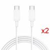 USB-C Charger Cable - E.F.CONNECTION - 1 Meter - Compatible with Redmi Note 14 13 12 11 Pro/11/11S - Pack of 2