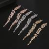 Elegant Floral Tassel Zircon Earrings: European & American Women's Fashion