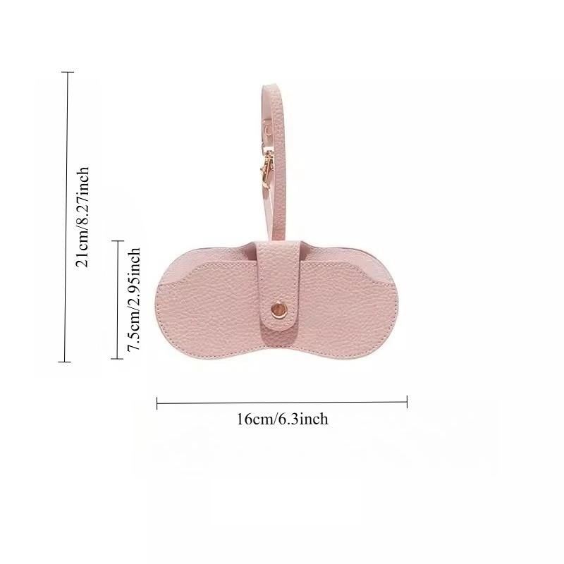 Bærbar brillepose Mykt skinn Solbrillepose Slank Mote Brilleetui Holder Brilleorganisator Reise Solbrillepose