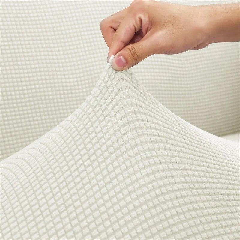 Solid Color Tub Club Armchair Cover Stretch Sloping Arm Back Slipcover Soft Single Small Chair Seater Sofa Covers For Home Club