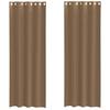 VidaXL Rideaux en voile avec œillets 2 pcs marron clair, rideau en filet, rideau transparent, voile de fenêtre, traitement 4102129