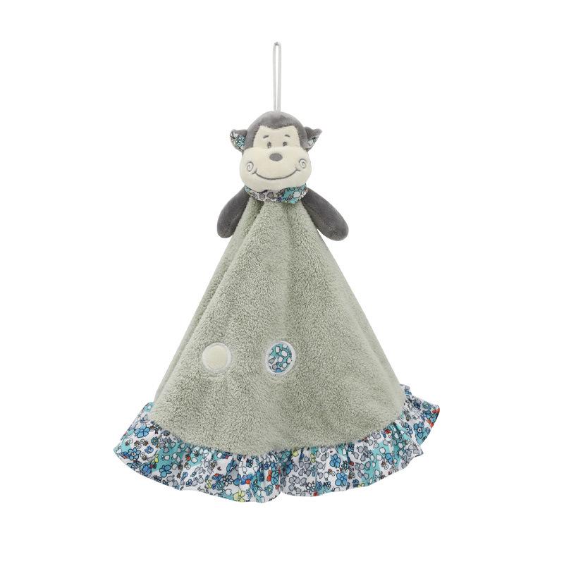 

Милое мультяшное животное Коралловый флис Детское подвесное полотенце для рук - Утолщенное и впитывающее Diameter 50 cm