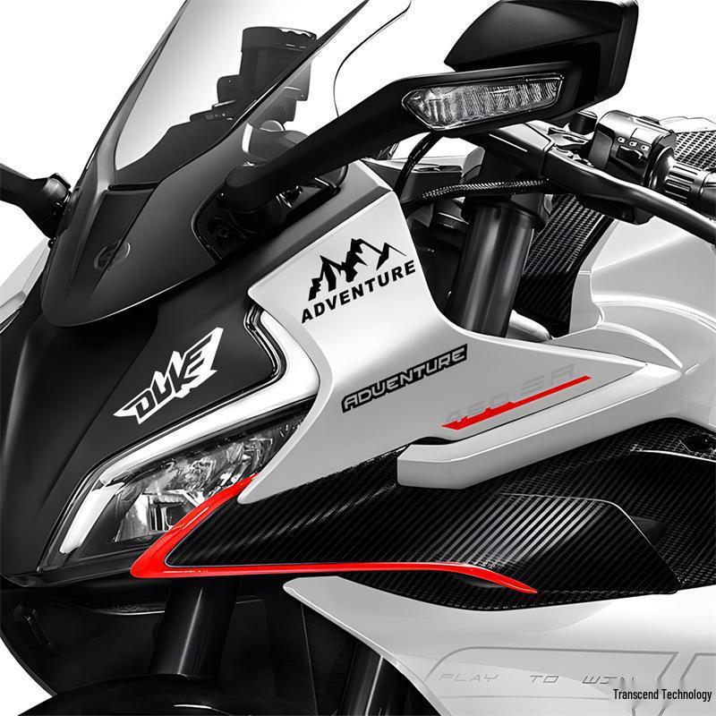 Reflective WP Shock Absorber Sticker for Motorcycles - R2R Adventure Helmet & Car Body Decals