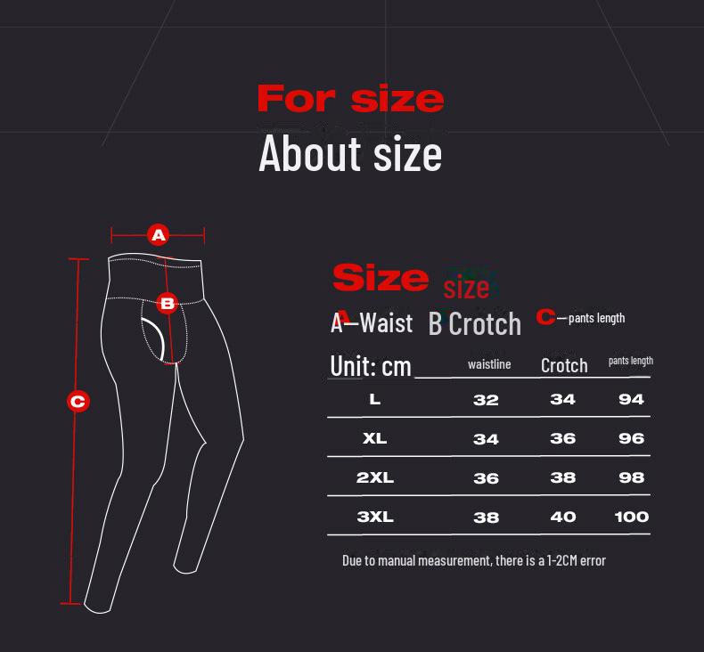 Men's High-Waist Plus Velvet Warm Trousers - Autumn/Winter Bottoming Tights