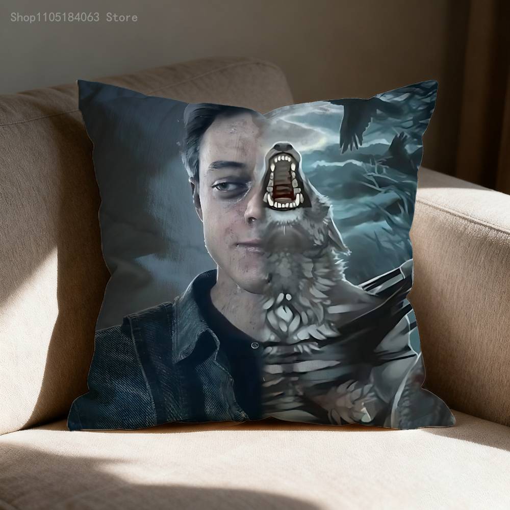 Mike Josh U-Until D-Dawn Pillow Case Print Polyester Fiber 40X40 cm Home Sofa Throw Cushion Cover Decoration
