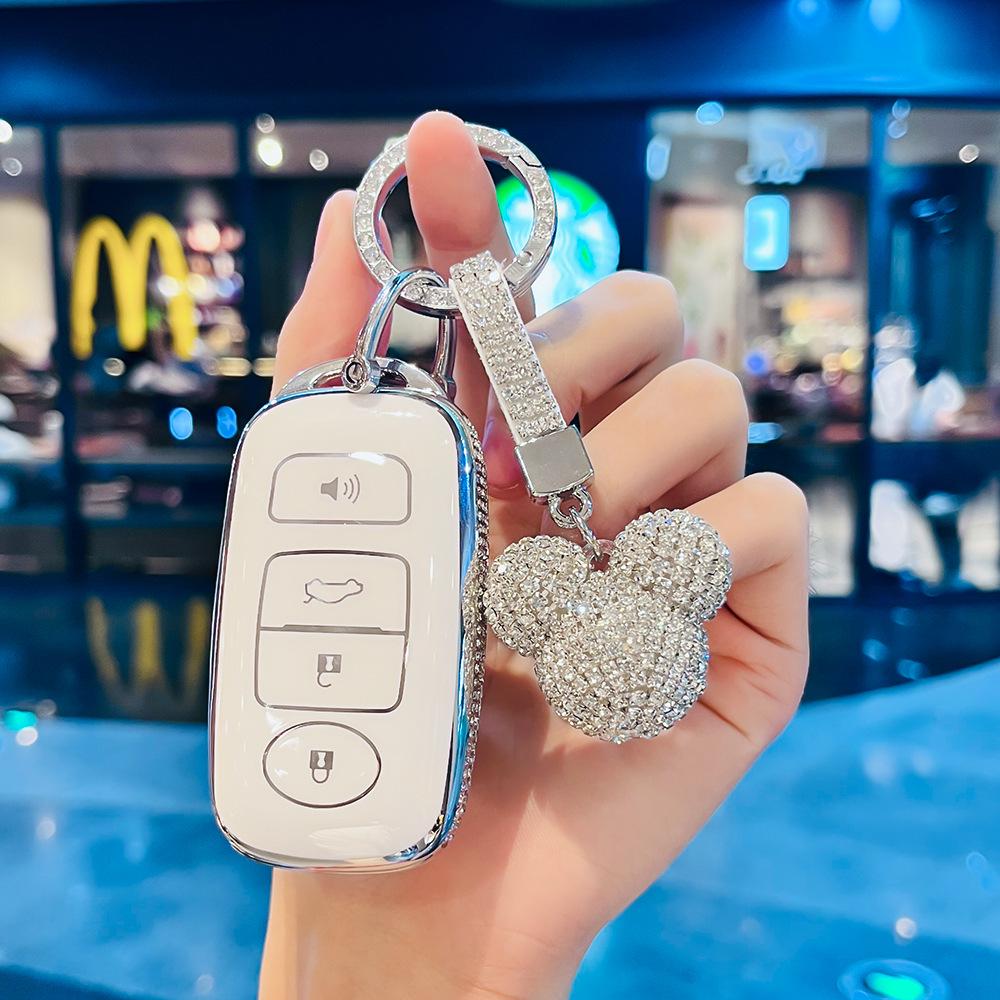 Beilu Soft Rubber Keychain for PERODUA Tianfeng Remote Car Key Protection