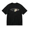 Men's Comfy Classic T-Shirt Grey and Black Planetary Ring Art Design Tee