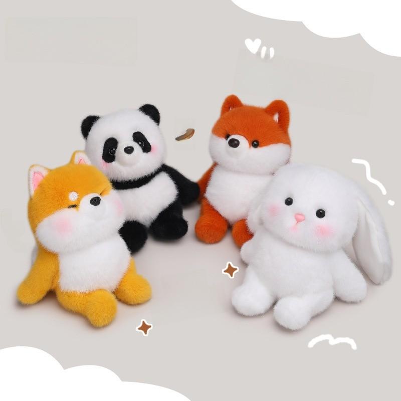 Cute Plush Cartoon Toys Rabbit Comfortable Fabric Phone Pocket Children Gift