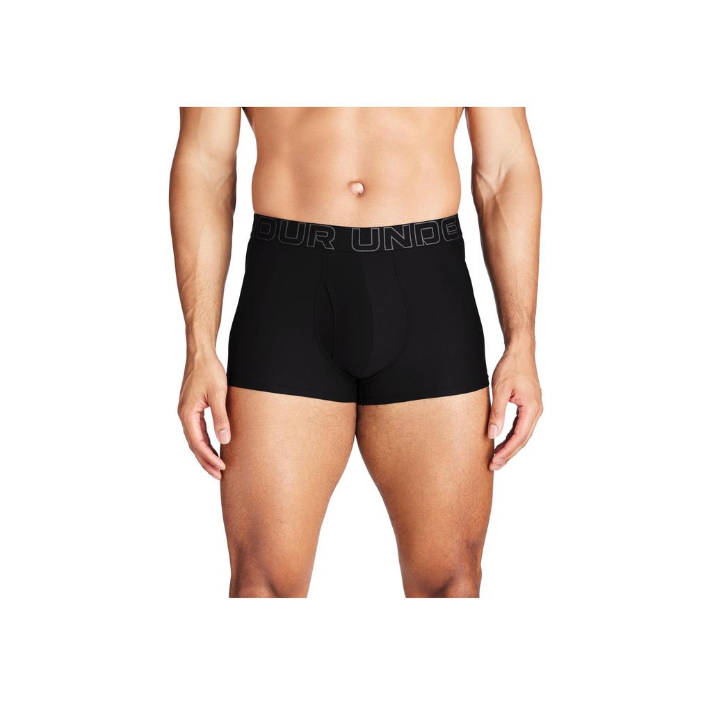 Under Armour Logo Print Casual Boxer Briefs Men Underwear Black 1387413-001