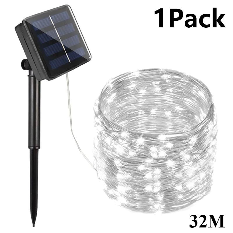 LED Outdoor Solar Lampe String Lichter Timing Fee Urlaub Weihnachten Party Girlande Solar Garten Wasserdichte Dekorative Lichter