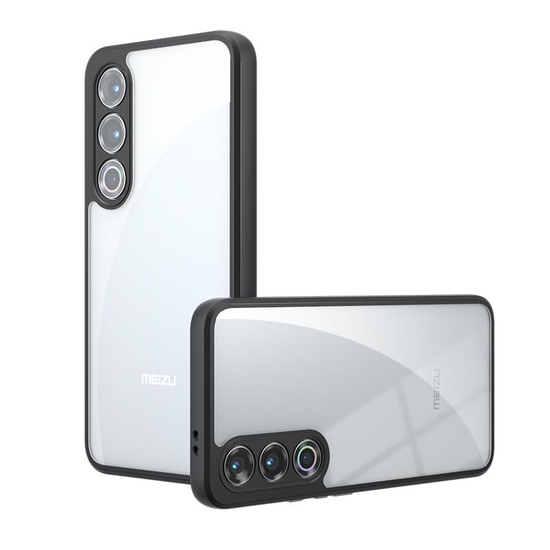 

Для Meizu 21 20 Pro матовый против отпечатков пальцев прозрачный цветной противоударный чехол из ТПУ с защитой от падений, не желтеющий, защитная задняя крышка For Meizu 21 прозрачный